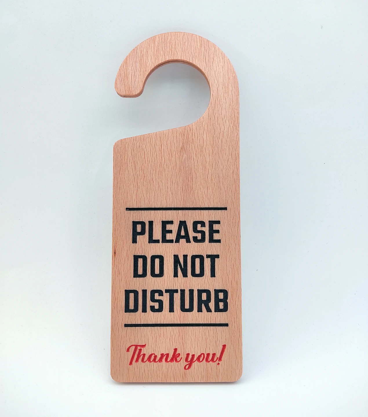 Ajtókilincs tábla "Please Do Not Disturb - Thank You!" felirattal